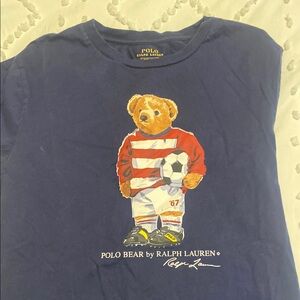 Polo Ralph Lauren Navy Bear Graphic Tee